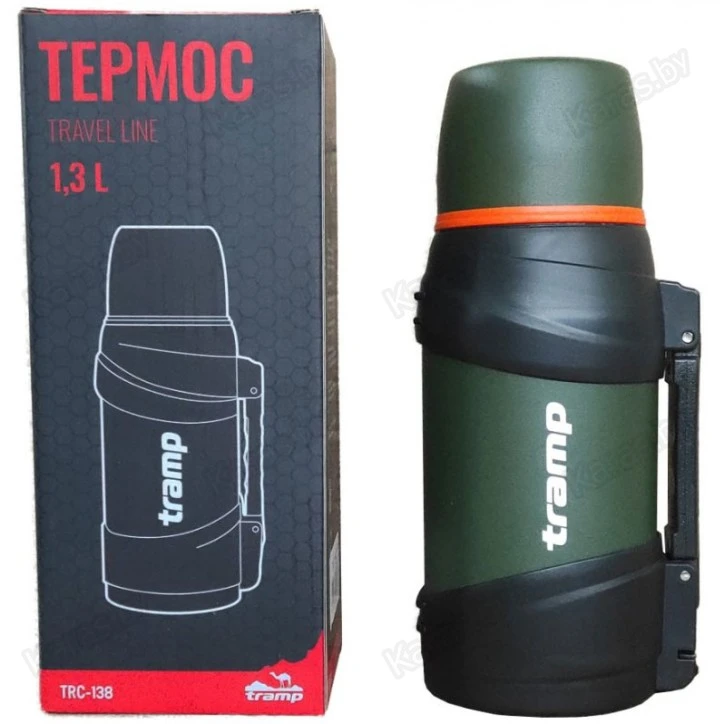Термос Tramp Travel Line 1.3 л (оливковый)
