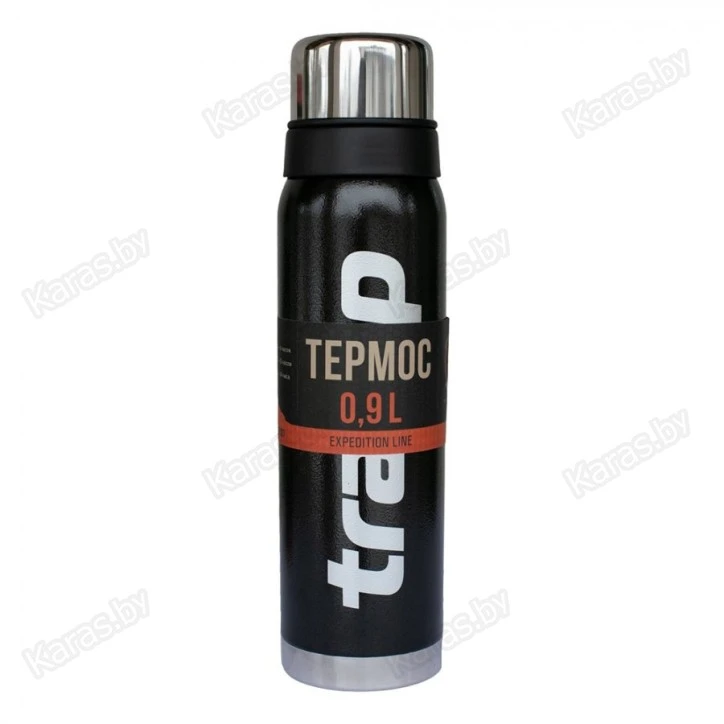 Термос TRAMP Expedition Line 0,9 л с дополнительной чашкой (черный)