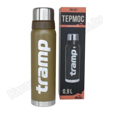 Термос TRAMP Expedition Line 0,9 л с дополнительной чашкой (оливковый)
