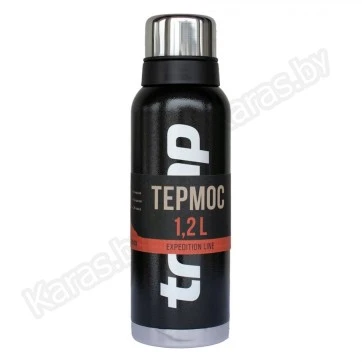 Термос TRAMP Expedition Line 1,2 л с дополнительной чашкой (черный)