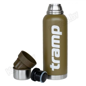 Термос TRAMP Expedition Line 1,2 л с дополнительной чашкой (оливковый)
