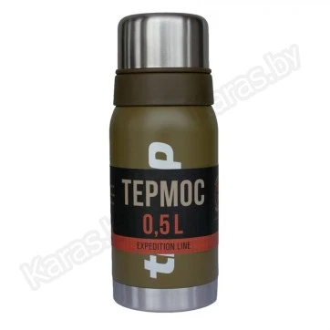 Термос TRAMP Expedition Line 0,5 л с дополнительной чашкой (оливковый)