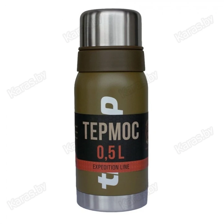 Термос TRAMP Expedition Line 0,5 л с дополнительной чашкой (оливковый)