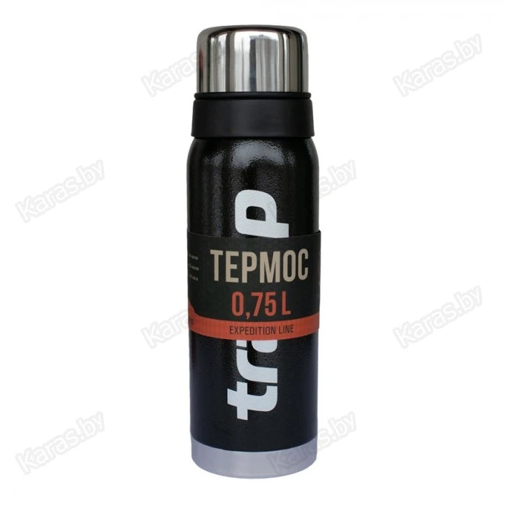 Термос TRAMP Expedition Line 0,75 л с дополнительной чашкой (черный)