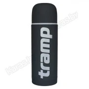 Термос TRAMP Soft Touch 0,75 л с дополнительной чашкой (серый)