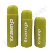 Термос TRAMP Soft Touch 0,75 л с дополнительной чашкой (оливковый)
