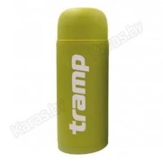 Термос TRAMP Soft Touch 0,75 л с дополнительной чашкой (оливковый)