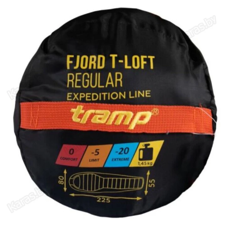 Спальный мешок Tramp Fjord Regular (-20°С) (левый) TRS-049R