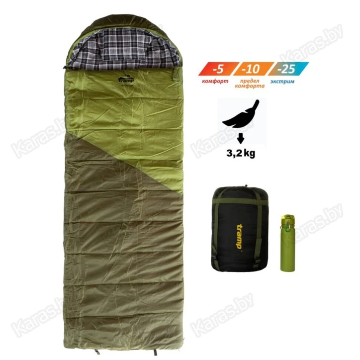 Спальный мешок Tramp Kingwood Long (-25°С) (левый) TRS-053L