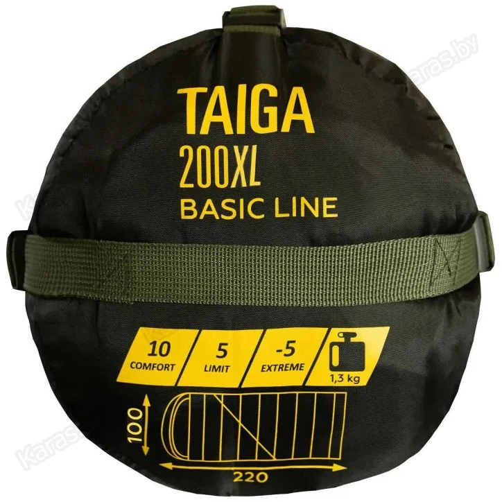 Спальный мешок Tramp Taiga 200 XL (-5°С) (левый) TRS-059L