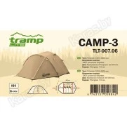 Туристическая палатка Tramp Lite Camp 3 (v2) Sand