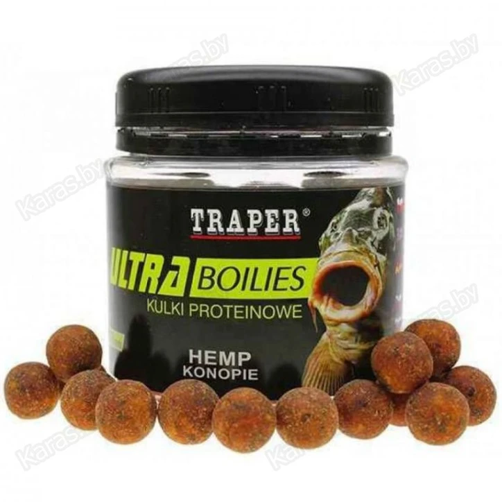 Бойлы Traper Ultra Boilies Konopie 16mm (конопля, 100г)