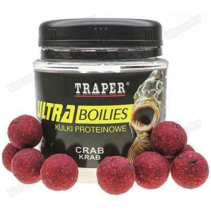 Бойлы Traper Ultra Boilies Krab 16mm (краб, 100г)