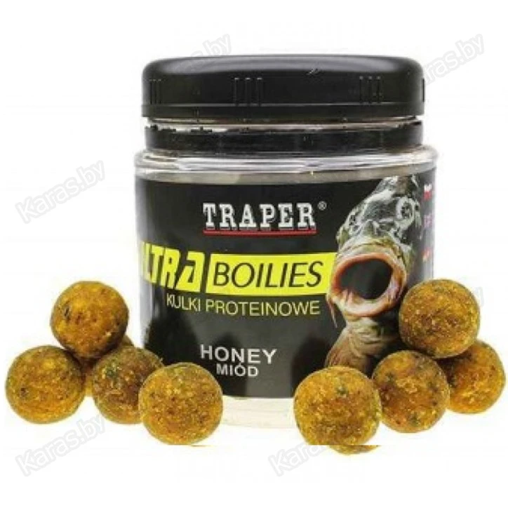 Бойлы Traper Ultra Boilies Miód 16mm (мед, 100г)