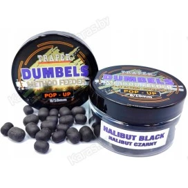 Бойлы Traper Boilies Dumbels Pop-up 8-10 мм/30 г Halibut czarny (Чёрный палтус)