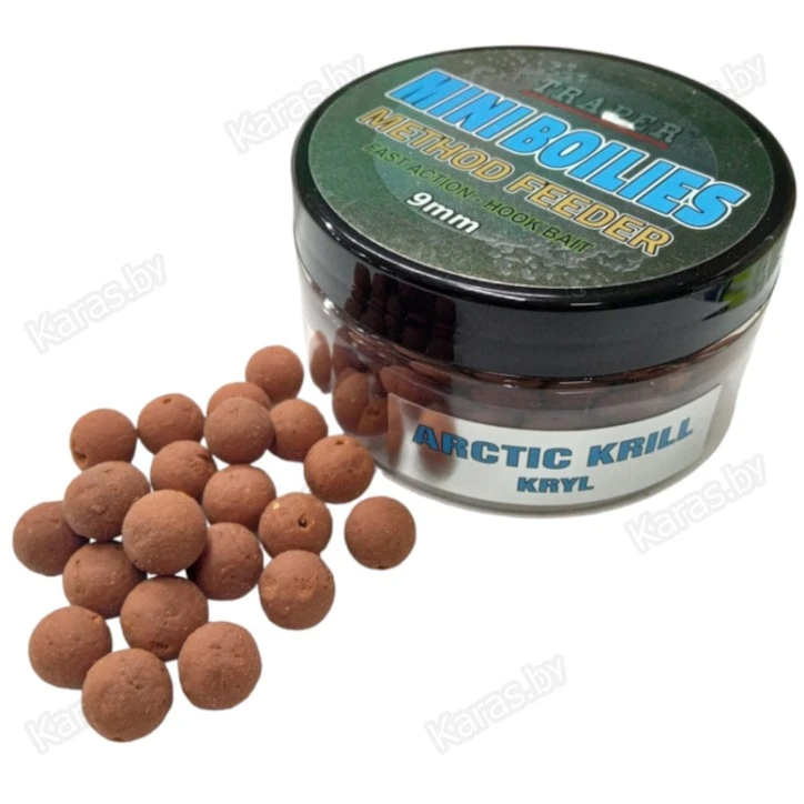 Бойлы Traper Mini Boilies Kryl 9 mm (криль, 50г)