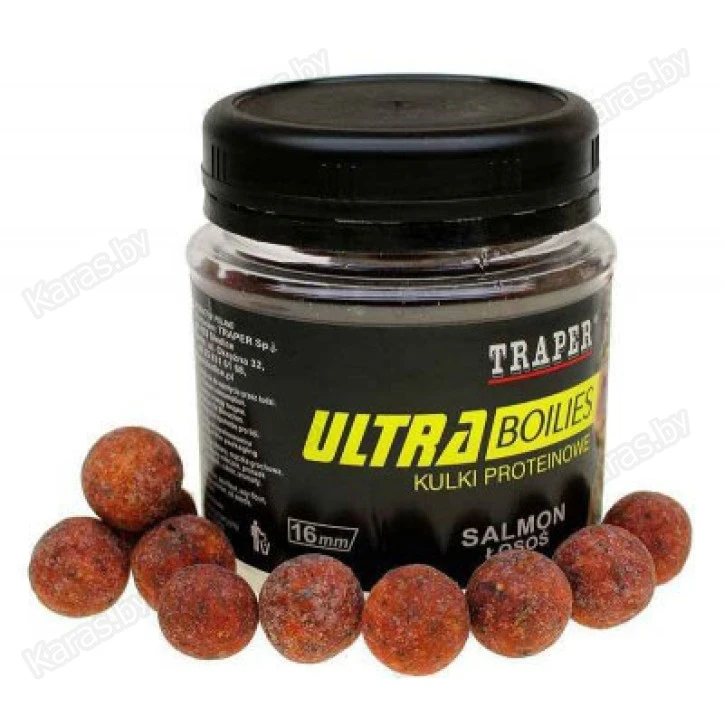 Бойлы Traper Ultra Boilies Losos 16mm (лосось, 100г)