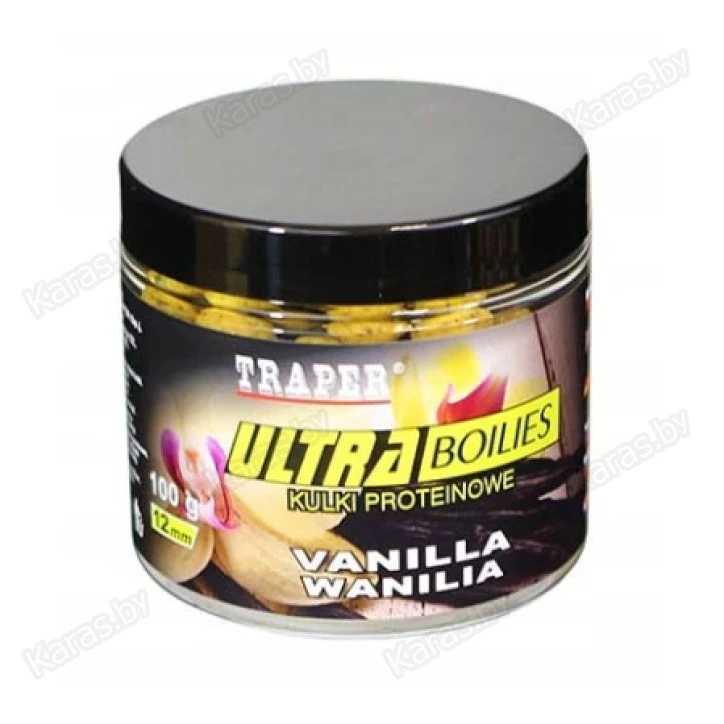 Бойлы Traper Ultra Boilies Wanillia 12mm (ваниль, 100г)