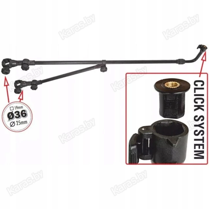 Подставка для удилища Traper Feeder Arm Click 110+60 см (22950)