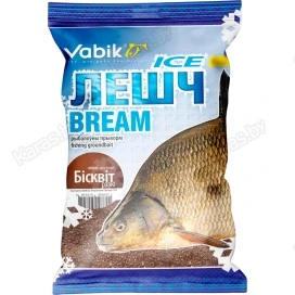 Прикормка зимняя Vabik Ice Лещ Бисквит Пряный (коричневая) 750г