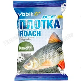 Прикормка зимняя Vabik Ice Плотва Конопля (зеленая) 750г