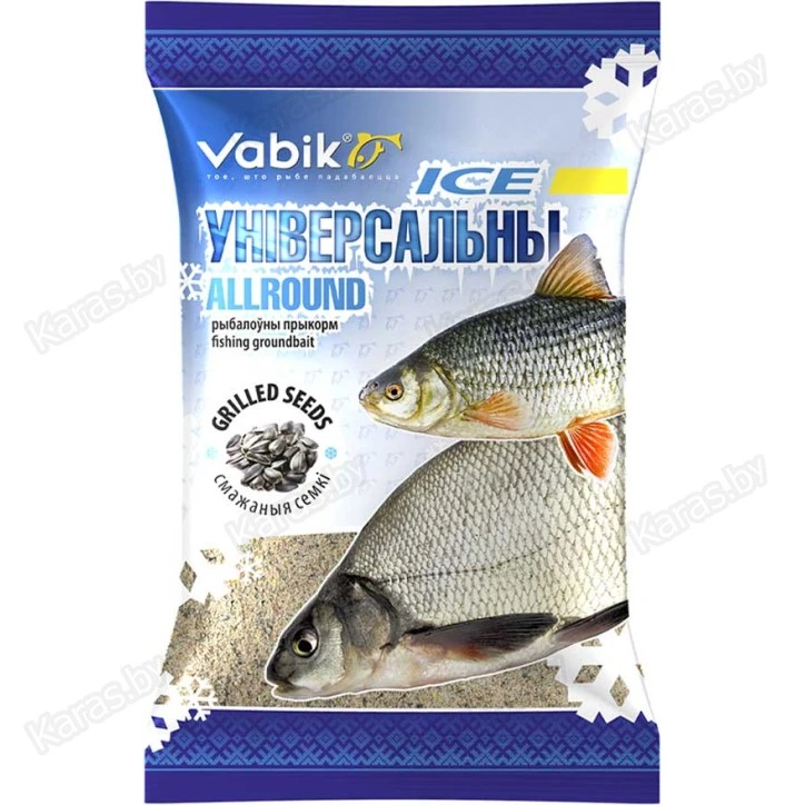 Прикормка зимняя Vabik Ice Универсальная Жареные Семечки (светлая) 750г