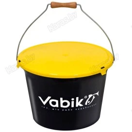 Ведро для прикормки с крышкой Vabik PRO (13, 18, 25 л)