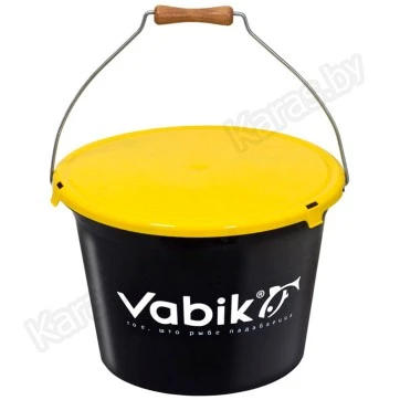 Ведро для прикормки с крышкой Vabik PRO (13, 18, 25 л)