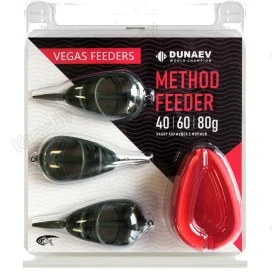 Набор кормушек VEGaS Flat Method 3+1 c пресс-формой (40/60/80г)