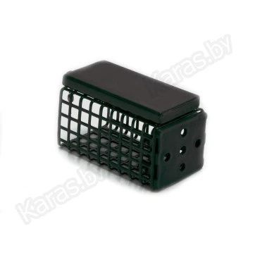Кормушка фидерная Wirek FD, квадратная с дном, 25x25 мм, длина 40 мм (20г)