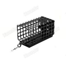 Кормушка фидерная Wirek FD, квадратная с дном, 25x32 мм, длина 37 мм (10г)