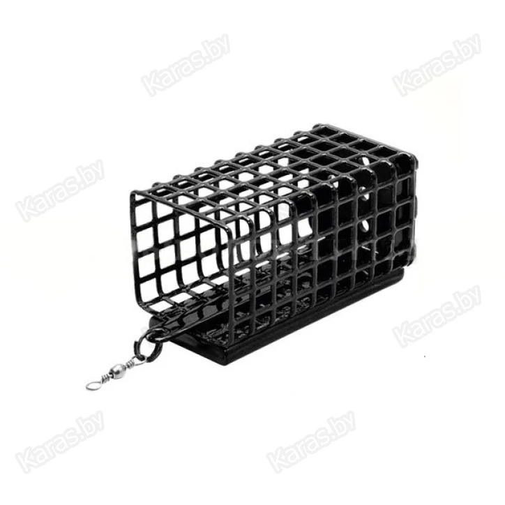Кормушка фидерная Wirek FD, квадратная с дном, 25x32 мм, длина 37 мм (10г)