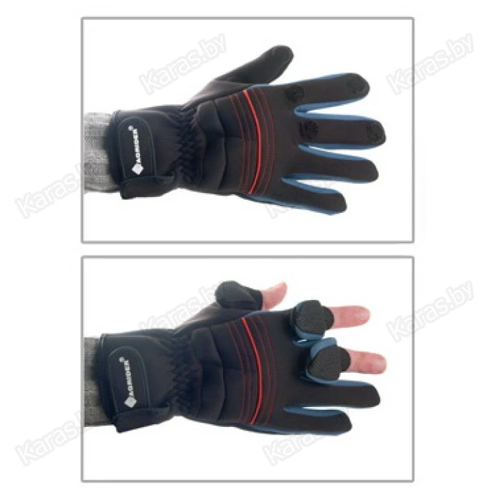 Перчатки TAGRIDER TR 2102-4 неопреновые 3 откидных пальца