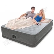 Надувная кровать с насосом Intex Dura-Beam Delux 152 см х 203 см х 46 см (64414)