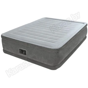 Надувная кровать с насосом Intex Dura-Beam Delux 152 см х 203 см х 46 см (64414)