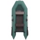 Надувная 2-местная ПВХ лодка Три Акулы LTAM 290 (зеленая)