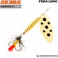 Блесна вращающаяся Akara Fora Long 1 (3.2 г)