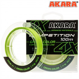 Леска плетёная Akara Competition X4 100м (зеленый)