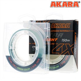 Леска плетёная Akara Ultra Light Competition X4 150м (темно-зеленый)