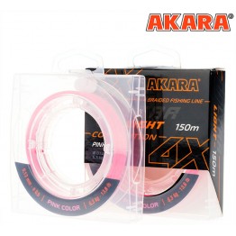 Леска плетёная Akara Ultra Light Competition X4 150м (розовый)