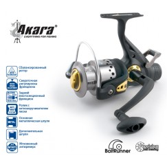 Катушка безынерционная Akara Diablo Carp 3000A. 3 ш.п. + 1 р.п.