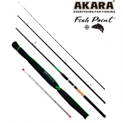 Удилище фидерное Akara L17033 Fish Point TX-20, углеволокно, 3.9 м, тест: 40-80-120 г, 370 г
