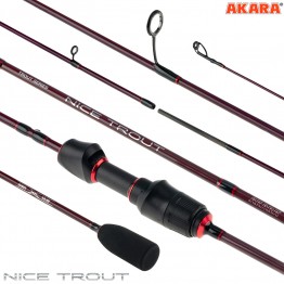 Спиннинг Akara Nice Trout UL, углеволокно, 1.98 м, тест: 0.5-2.5 г, 65 г
