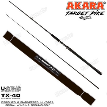 Спиннинг Akara Target Pike H, углеволокно, штекерный, 2.57 м, тест: 60-170 г, 306 г