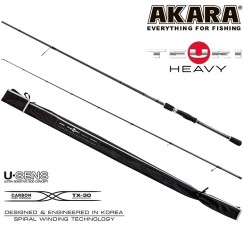 Спиннинг Akara Teuri Heavy H, углеволокно, штекерный, 2,4 м, тест: 30-80 г, 155 г