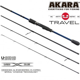 Спиннинг Akara Teuri Travel M, углеволокно, штекерный, 2,28 м, тест: 7-21 г, 120 г