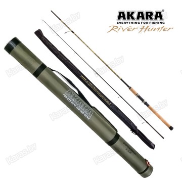 Спиннинг Akara River Hunter M в чехле, углеволокно, штекерный, 2,7 м, тест: 7-28 г, 160 г