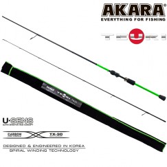 Спиннинг Akara Teuri LS802 TX-30, углеволокно, штекерный, 2,44 м, тест: 3,5-12 г, 103 г