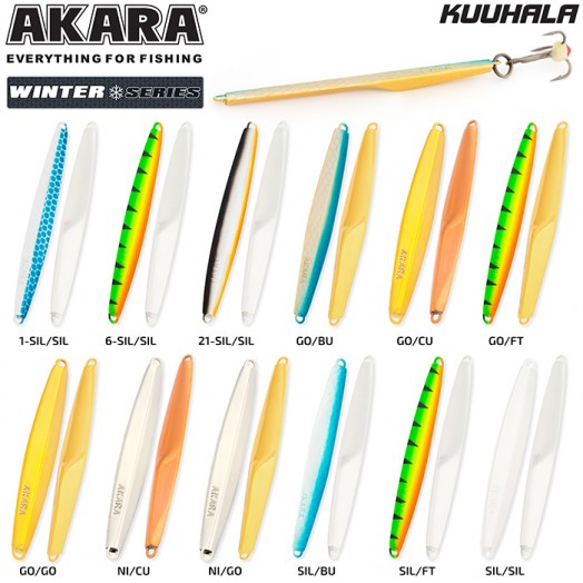 Блесна вертикальная зимняя Akara Ice Kuuhala 85 (16 гр)