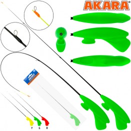 Зимняя удочка Akara RHS-Y3R-G, тест: 0.5-3 г, длина 39 см